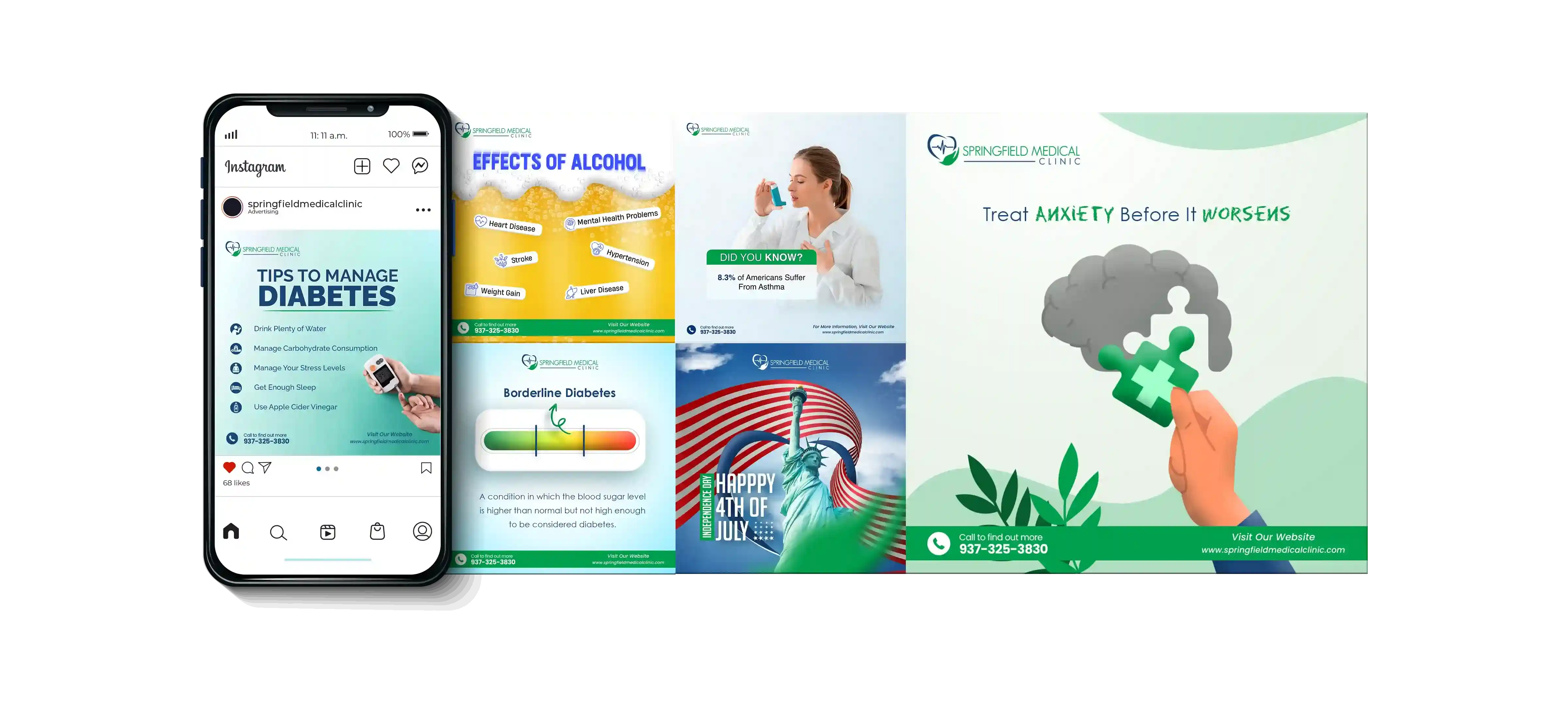 Social media client campaign portfolio